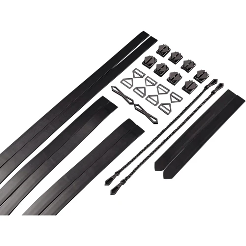 Набор из 8 ремней для связывания LOCKINK 8-Bondage-Straps Restraint Set - Black