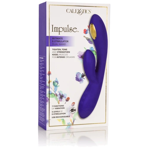 CalExotics Impulse Estim Dual Wand электростимулятор кролик с вибрацией, 12x3.25 см