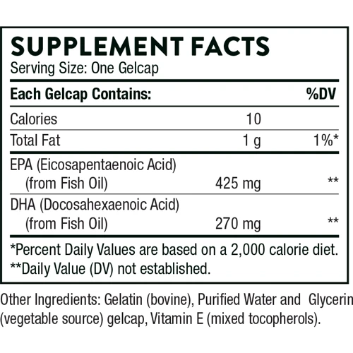 Thorne Research Super EPA 90 Gelcaps Концентрат Омега-3: Форма выпуска Капсулы