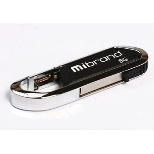 USB-флешка Mibrand 8GB Aligator Black USB 2.0 (MI2.0/AL8U7B): Стандарт USB USB 2.0