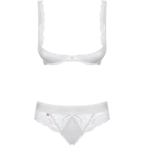 Комплект белья Obsessive - Miamor set, S/M (белый)