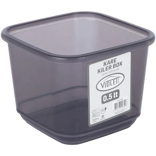 Контейнер для сыпучих Violet House 0.5 л (0309 Transparent Black): Объем, л 0.5
