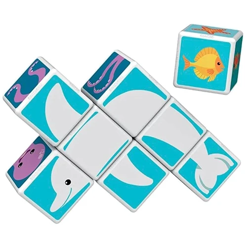 Магнитные кубики Geomag Magicube Sea Animals + 11 cards (146): Рекомендуемый возраст от 1 года