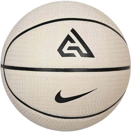 Мяч для игры Nike Playground 8P 2.0 G Antetokounmpo Deflated Pale баскетбольный слоновая кость, черный (N.100.4139.129.07): Размер №7