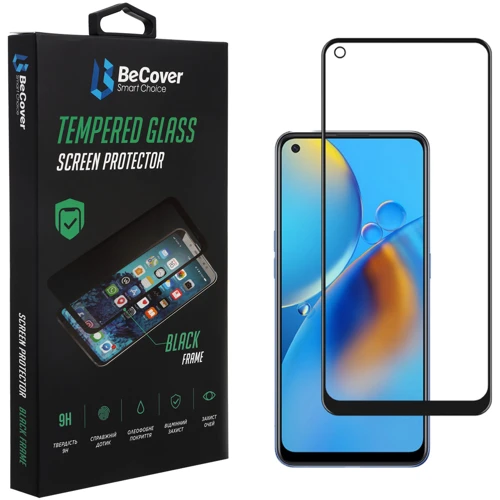 Аксессуар для смартфона BeCover Tempered Glass Black for Oppo A74 (706656)