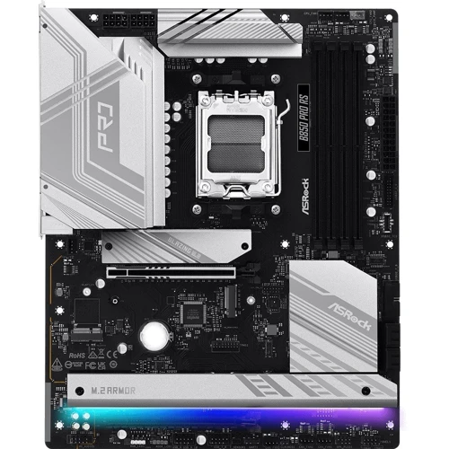 ASRock B850 PRO RS UA: Дополнительно Радиатор на VRM, Поддержка UEFI, Поддержка RAID