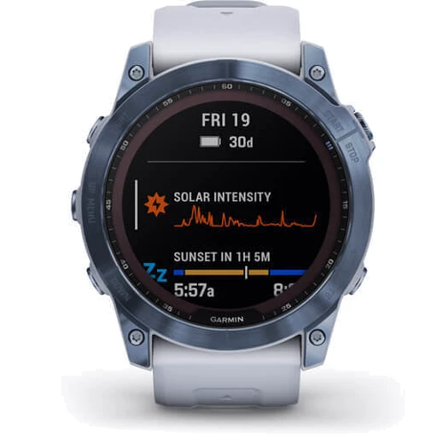 Смарт-часы Garmin Fenix 7X Sapphire Solar Mineral Blue DLC Titanium with Whitestone Band (010-02541-15): Производитель Garmin