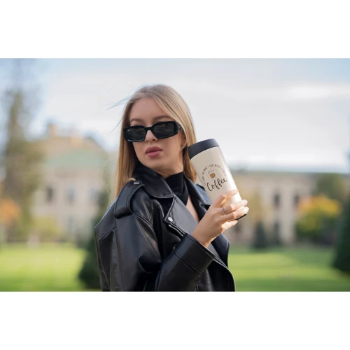 Термокружка Ardesto Coffee Time 450 мл бежевая (AR2645C) фото 8