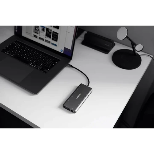 Адаптер Canyon Adapter DS-12 USB-C to 4xUSB+USB-C+2xHDMI+VGA+RJ45+SD+microSD+PD+3.5mm (CNS-TDS12) фото 7