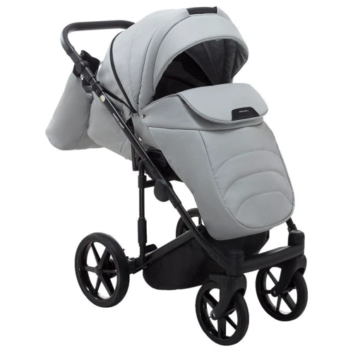 Коляска 2 в 1 Adamex Porto Light ECO Шкіра 100% SA-3 Світло-сірий (625714): Стать дитини Унисекс