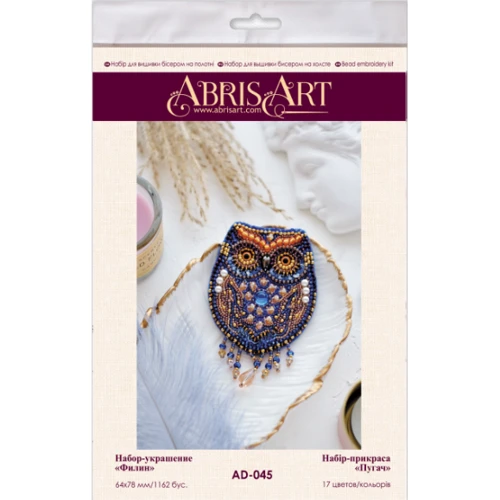 Abrisart AD-045 Набор для вышивки бисером украшения Пугач: Производитель Abrisart