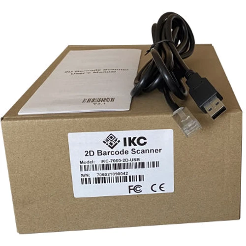  Сканер штрих-кодов ІКС ІКС-7060/2D USB, BLACK (IKC-7060-2D-USB): Интерфейс подключения USB