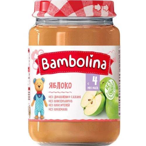 Пюре Bambolina Яблуко 190 г new (4813163001953)