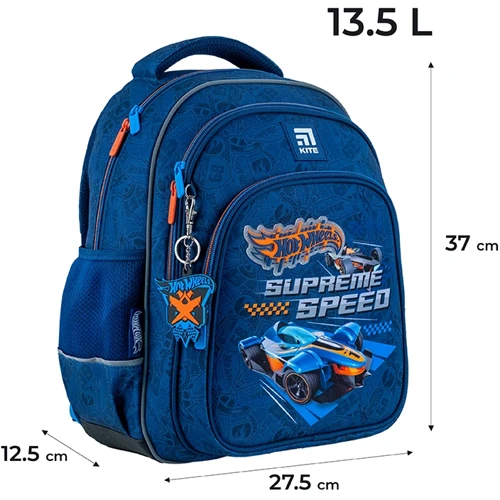 Рюкзак полукаркасный Kite Education 763S Hot Wheels (HW24-763S) фото 20