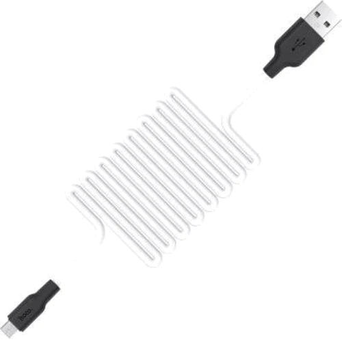 Кабель Hoco USB Cable to MicroUSB X21 2A 1m Black/White