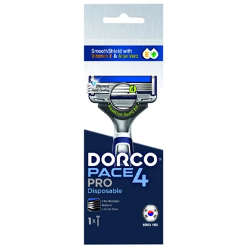 Dorco PACE Одноразовая бритва для мужчин 4 лезвия 1 шт.