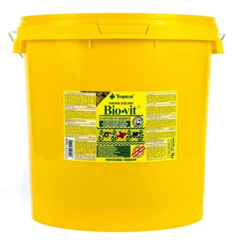 Корм для всіх видів риб Tropical Bio-vit пластівці 21 л 4 кг (5900469744192)