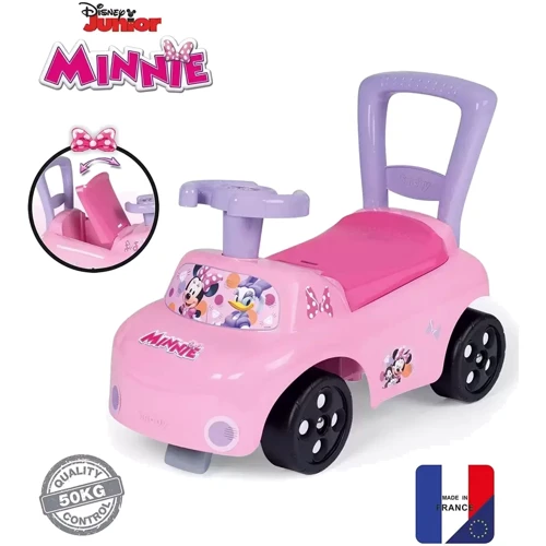 Машинка-каталка 2 в 1 Smoby Minnie Mouse Розовый (720532): Тип каталки