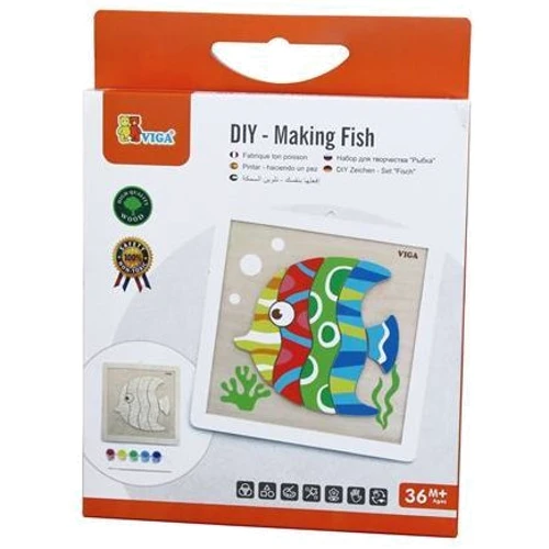 Набор для творчества Viga Toys Картина своими руками Рыбка (50687)