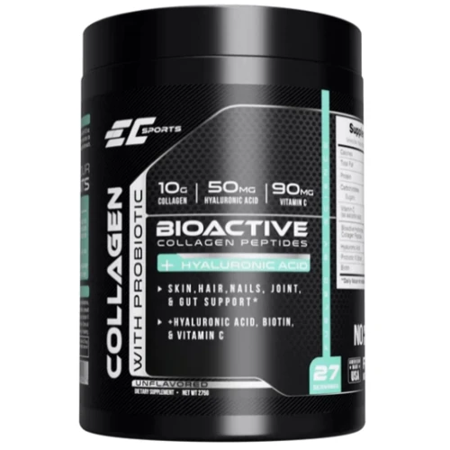Earth‘s Creation EC Sports Collagen Bioactive Коллагеновые пептиды с пробиотиками, гиалуроновой кислотой и биотином 275 г