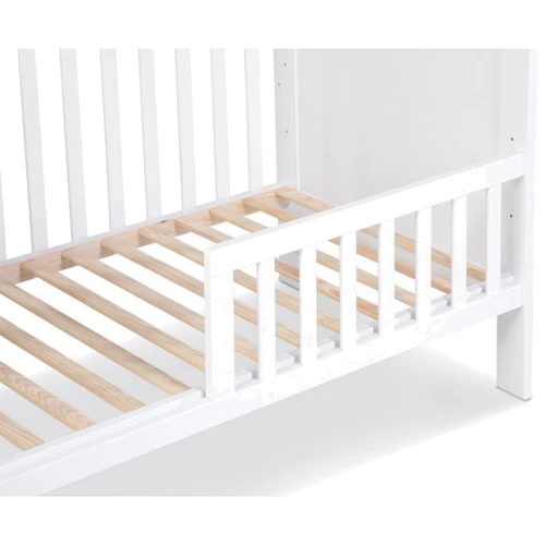 Детская кроватка Klups IWO 140х70 см с перегородкой белая