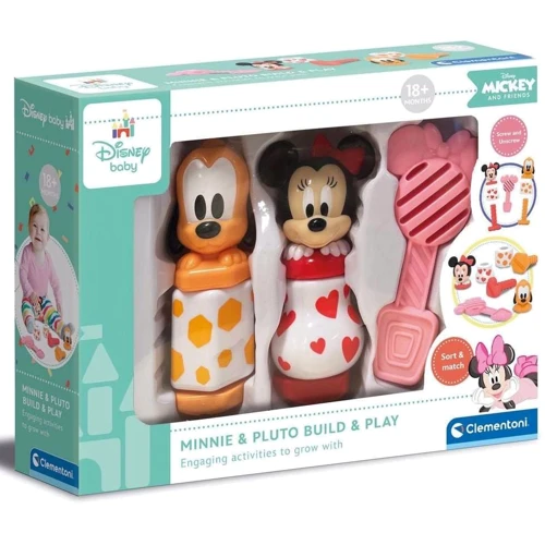 Развивающая игрушка Clementoni Minnie & Pluto Build & Play серия Disney Baby (17842)