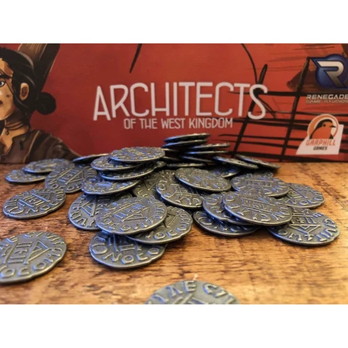 Металлические монеты Lord of Boards для игры Архитекторы западного королевства