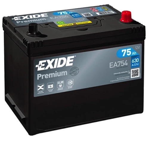 Exide Premium 6CT-75 АЗИЯ Евро (EA754)