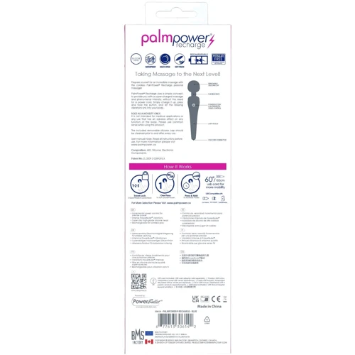 Вибромассажер PalmPower Recharge - Blue
