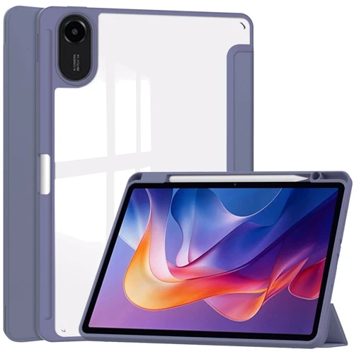 Аксесуар для планшетних ПК BeCover Soft Edge TPU з Pencil Mount Purple для Xiaomi Redmi Pad 2 (713663): Колір фіолетовий