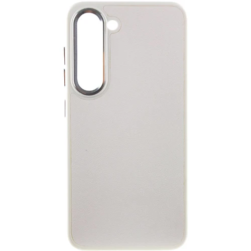 Чехол для телефонов TPU Case Bonbon Leather Metal Style White for Samsung S911 Galaxy S23