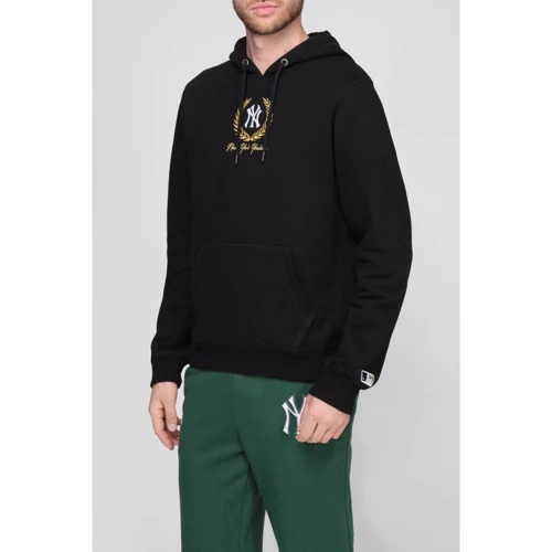 Худи 47 Brand MLB New York Yankees Laurel (545510JK-FS) 50 черный с капюшоном: Вид Худи