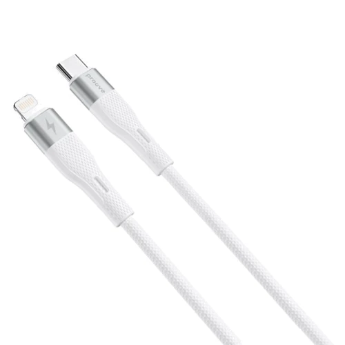 Кабель Proove Cable USB-C to Lightning Light Silicone 27W 1m White (CCLC27002102)