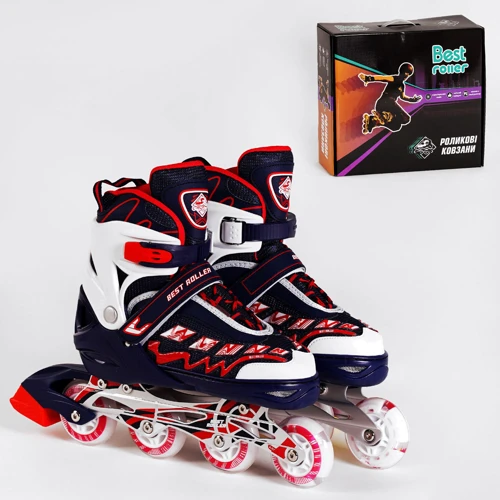 Роликові ковзани Best Roller Dark blue-Red (116755): Колір синий