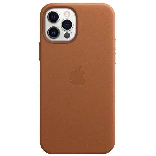 Чехол для iPhone Apple Leather Case with MagSafe Saddle Brown (MHKL3) for iPhone 12 Pro Max: Материалы кожа