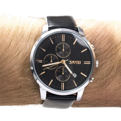 Наручные часы Skmei 9103 Black Dail Black: Механизм Кварцевый