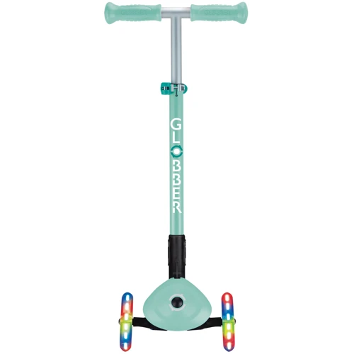 Самокат GLOBBER серии PRIMO FOLDABLE LIGHTS, мятный, 3 колеса с подсветкой 50 кг 3+ (432-206-3): Количество колес 3