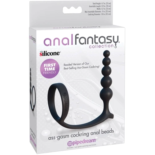 Эрекционное кольцо со стимулятором простаты Pipedream AFC Ass-Gasm Cockring Anal Bead