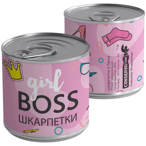 Консерви-шкарпетки CONSERVATOR "Girl boss" UKR