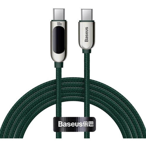 Кабель Baseus Cable USB-C to USB-C Display 100W 2m Green (CATSK-C06)