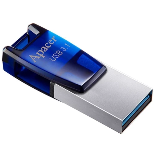 USB-флешка Apacer AH179 32GB USB 3.1/microUSB OTG Blue (AP32GAH179U-1): Стандарт USB USB 3.1