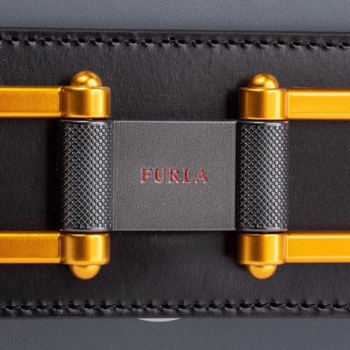Женская сумка кросс боди Furla Bellaria Mini серая (984414): Фактура Матовая, Гладкая