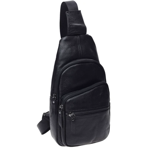 Чоловіча сумка-слінг Keizer чорна (K11037-black)