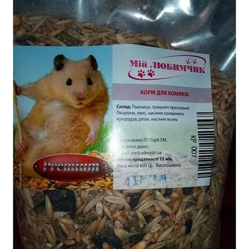 Корм для хомяков Мой Любимчик Premium 600 г