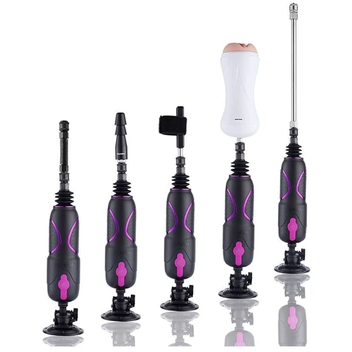 Набор адаптеров “для него” для секс-машин Hismith KlicLok System Set for Him, мастурбатор в комплекте