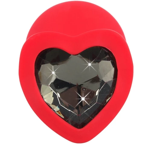 Анальная пробка с кристаллом Orion Silicone Plug Medium