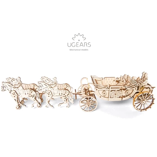 Механический 3D пазл UGEARS "Королевская карета" (70050)