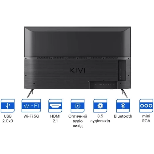 Телевизор Kivi 43U740LB: Экран 43 " 3840x2160 (4K)