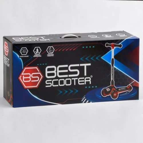 Самокат Best Scooter синий (22107): Количество колес 4