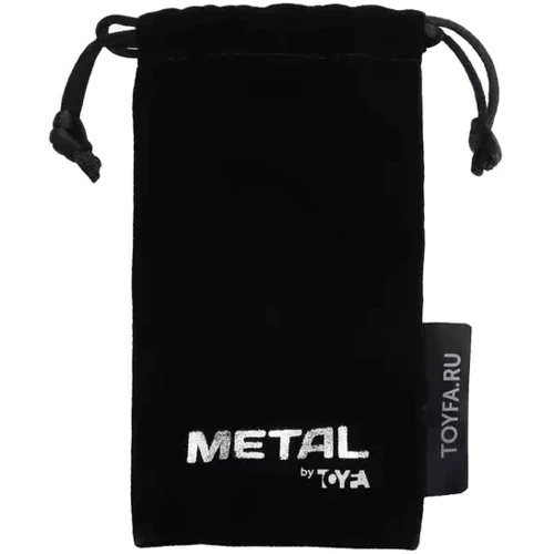 Анальная пробка с кристаллом Metal By Toyfa Silver anal plug